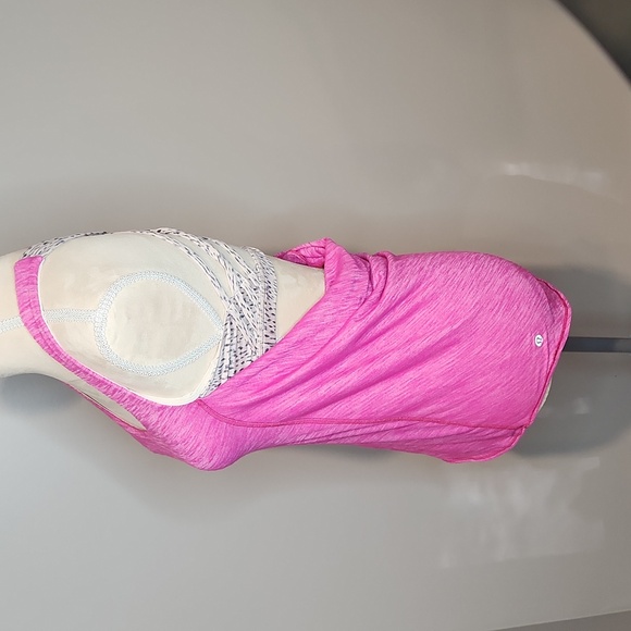 💫Lululemon Wild TankHeathered Jewelled Magenta / Dottie Dash White Black - Picture 7 of 10